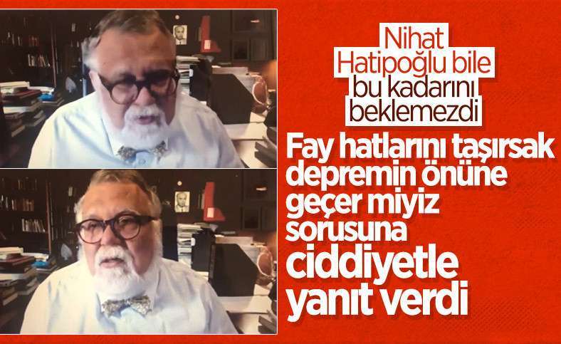 Celal Şengör e fay hatlarını taşısak deprem yok olur mu sorusu