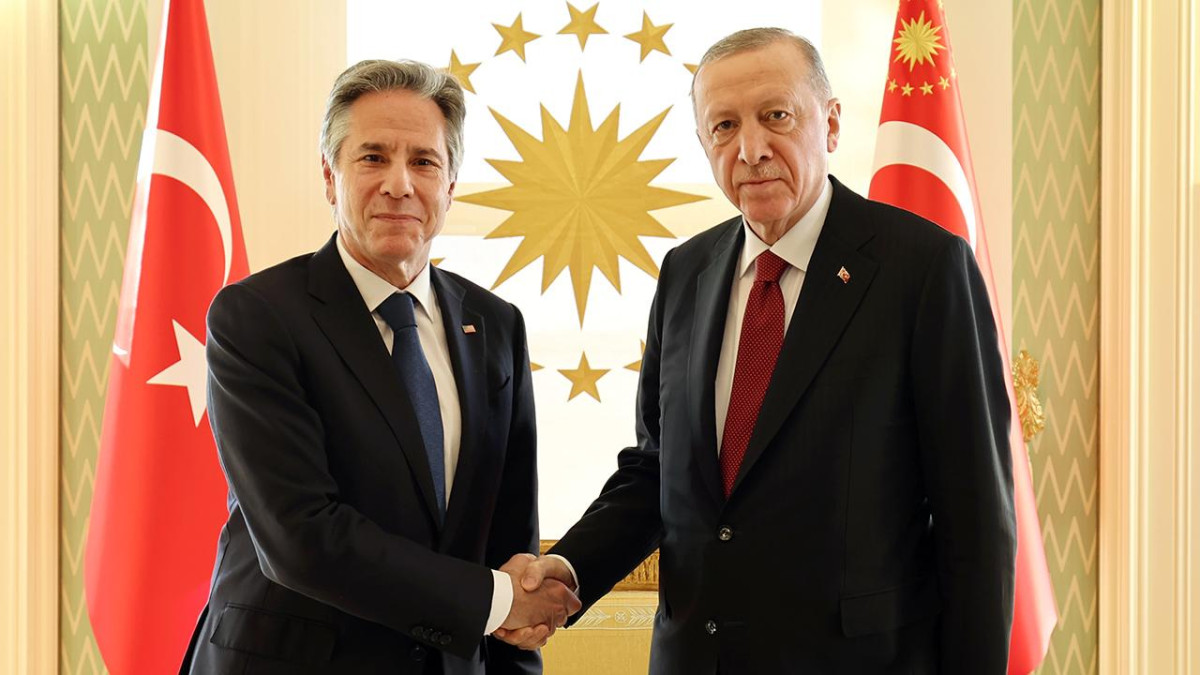 Cumhurbaşkanı Erdoğan, Antony Blinken'ı kabul ediyor