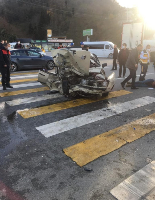 Giresun’da trafik kazası: 1 ölü          