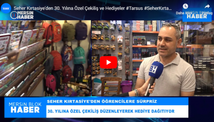 Seher Kırtasiye'den 30. Yılına Özel Çekiliş ve Hediyeler