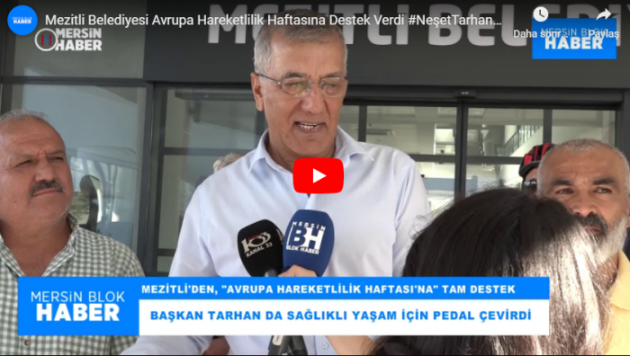 Mezitli Belediyesi Avrupa Hareketlilik Haftasına Destek Verdi