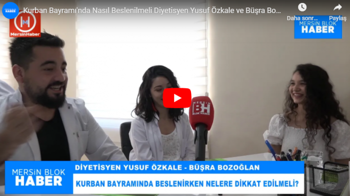 Kurban Bayramı'nda Nasıl Beslenilmeli Diyetisyen Yusuf Özkale ve Büşra Bozoğlan Yanıtladı