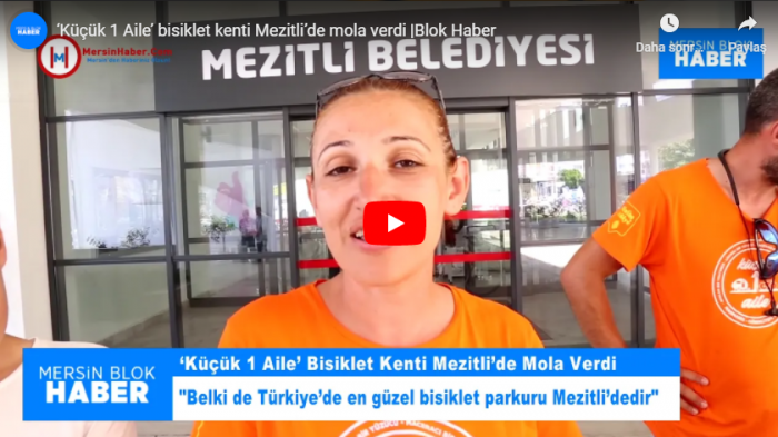 Küçük 1 Aile’ bisiklet kenti Mezitli’de mola verdi