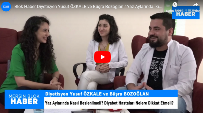 Diyetisyen Yusuf ÖZKALE ve Büşra Bozoğlan 