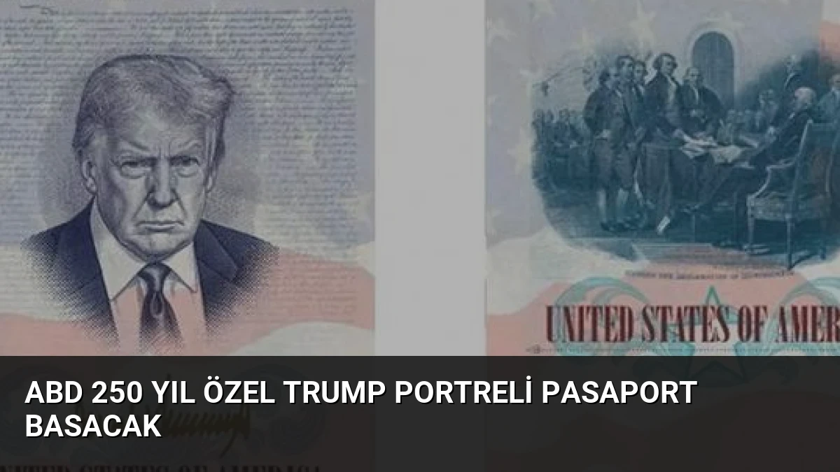 ABD 250 Yıl Özel Trump Portreli Pasaport Basacak