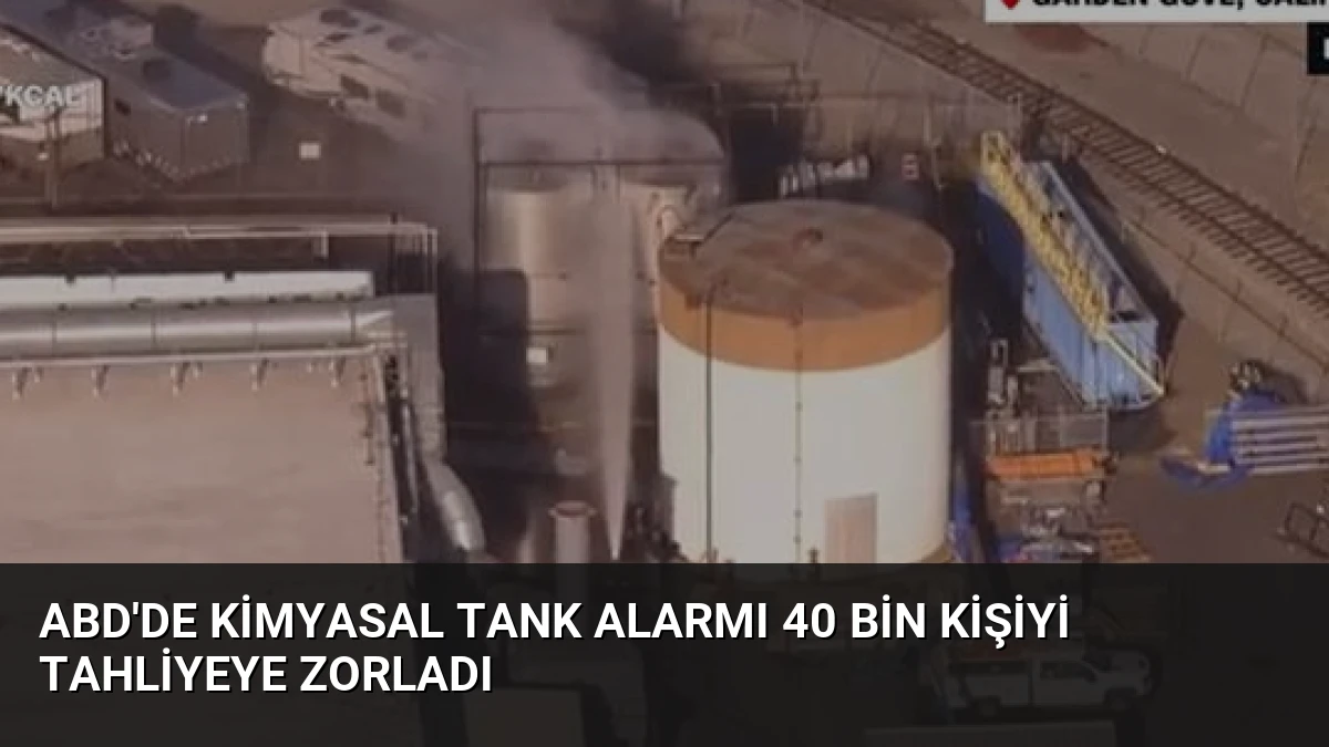 ABD’de Kimyasal Tank Alarmı 40 Bin Kişiyi Tahliyeye Zorladı