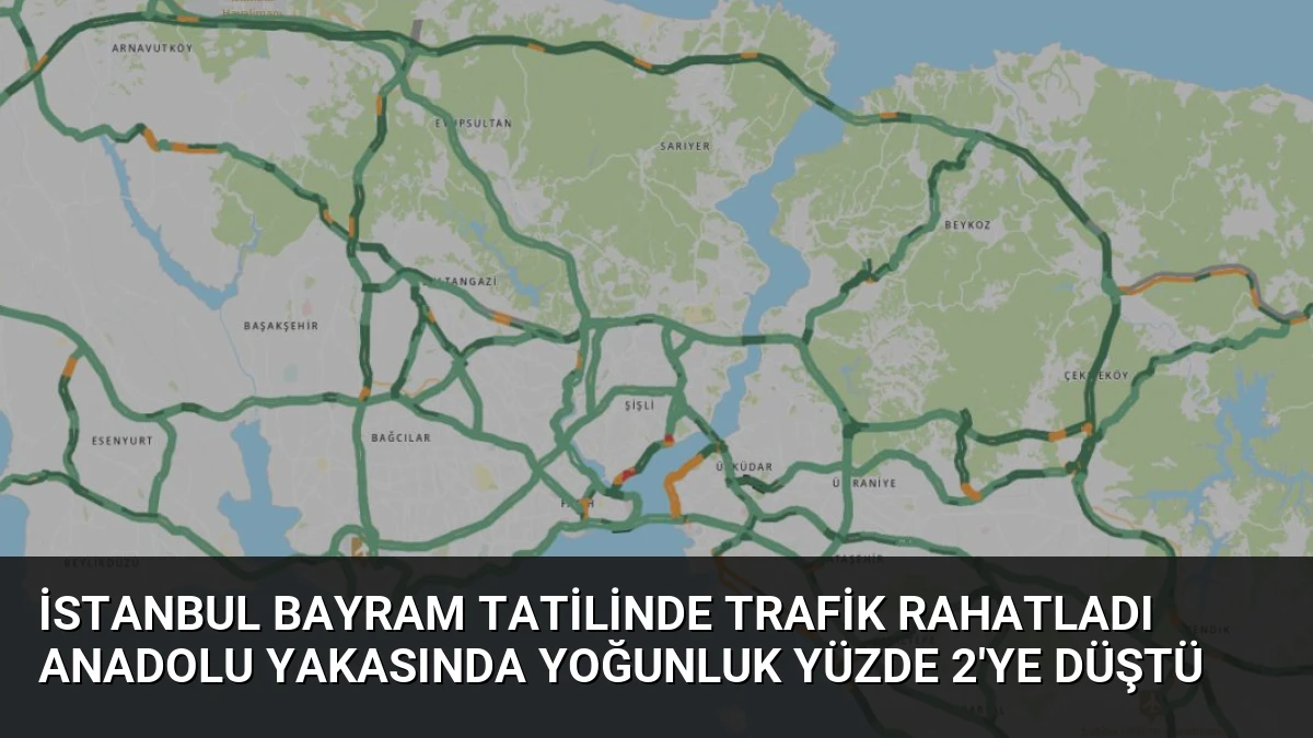 İstanbul Bayram Tatilinde Trafik Rahatladı Anadolu Yakasında Yoğunluk Yüzde 2’ye Düştü