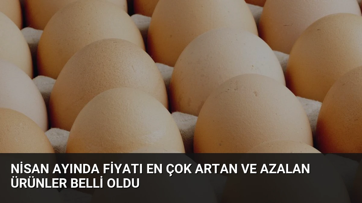 Nisan Ayında Fiyatı En Çok Artan ve Azalan Ürünler Belli Oldu