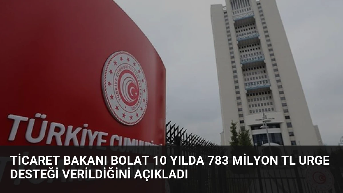 Ticaret Bakanı Bolat 10 Yılda 783 Milyon TL URGE Desteği Verildiğini Açıkladı
