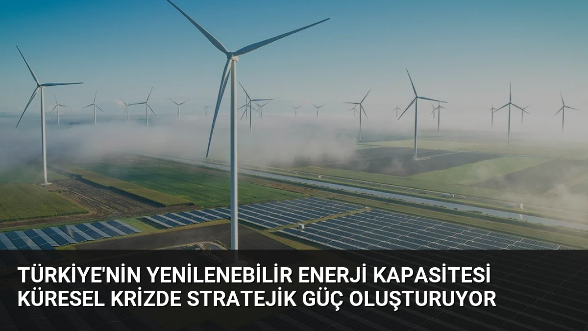 Türkiye’nin Yenilenebilir Enerji Kapasitesi Küresel Krizde Stratejik Güç Oluşturuyor