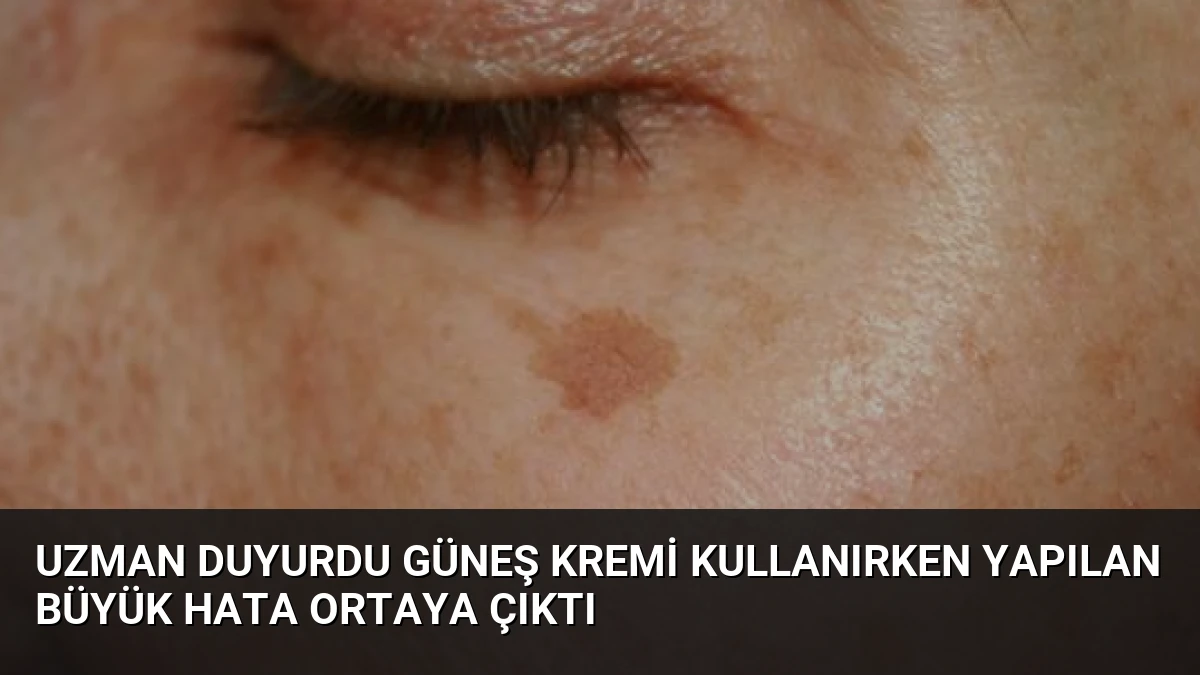 Uzman Duyurdu Güneş Kremi Kullanırken Yapılan Büyük Hata Ortaya Çıktı