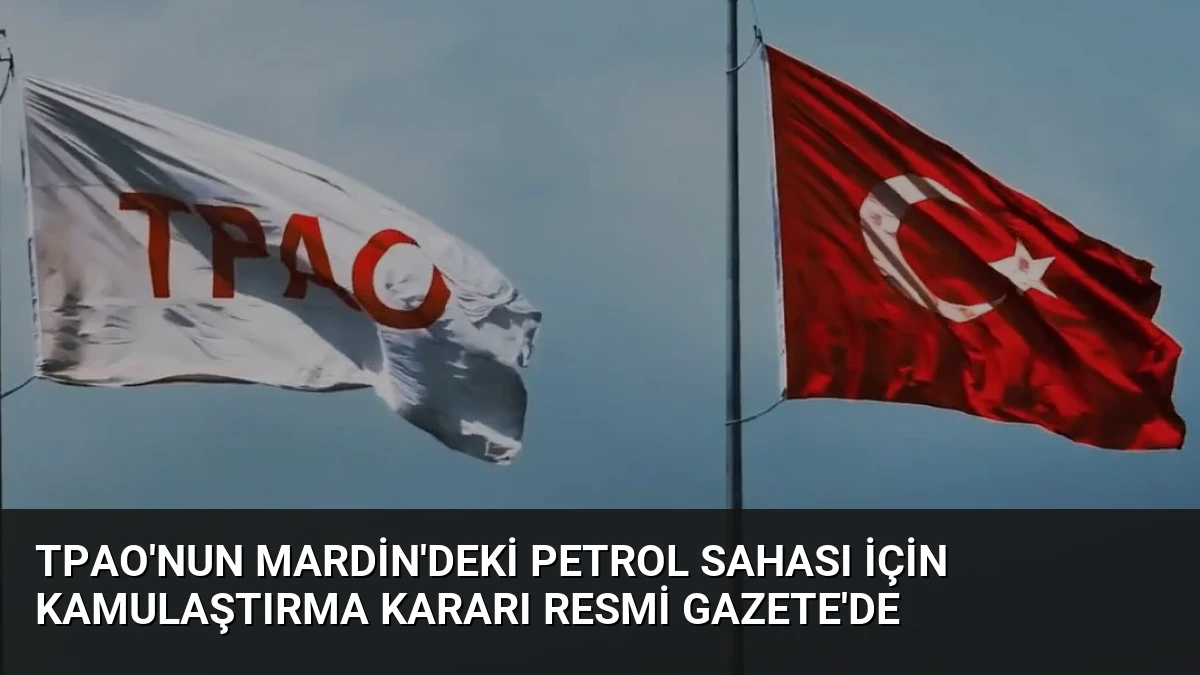 TPAO’nun Mardin’deki Petrol Sahası İçin Kamulaştırma Kararı Resmi Gazete’de