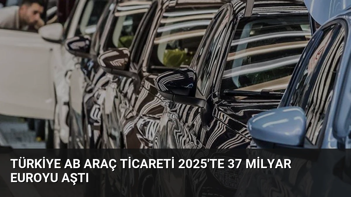 Türkiye AB Araç Ticareti 2025’te 37 Milyar Euroyu Aştı