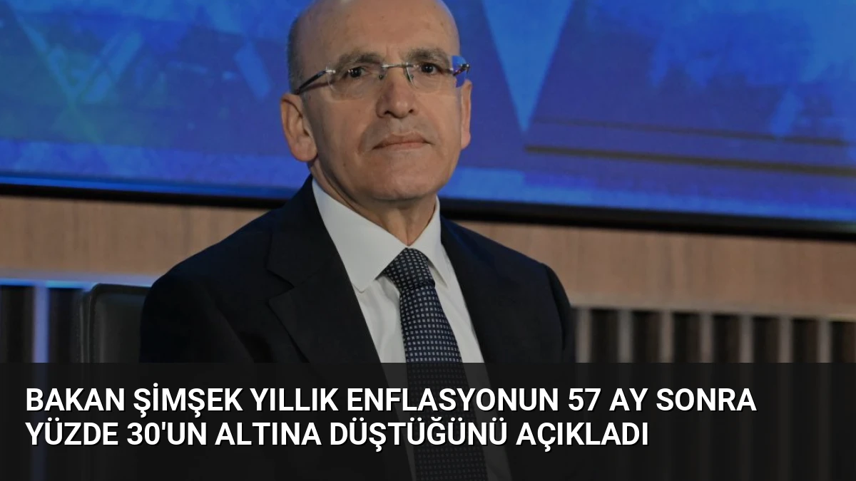 Bakan Şimşek Yıllık Enflasyonun 57 Ay Sonra Yüzde 30’un Altına Düştüğünü Açıkladı