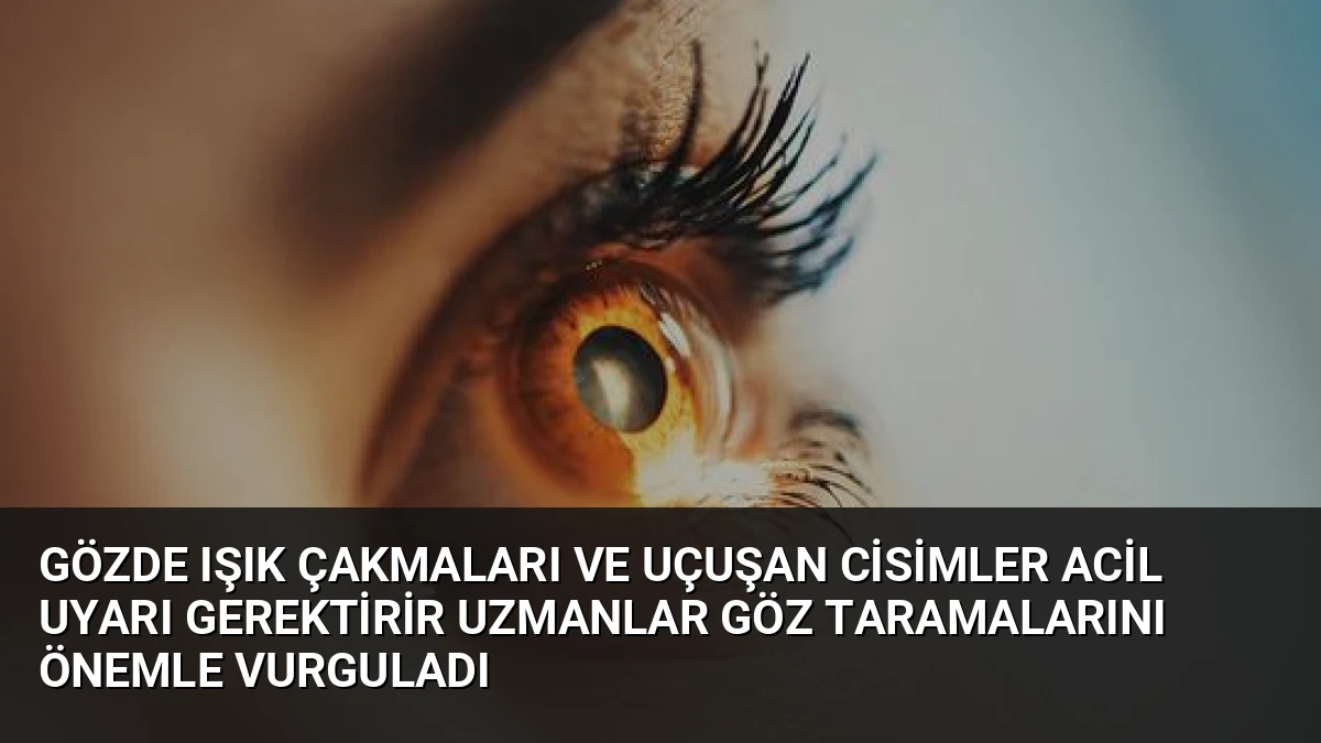 Gözde Işık Çakmaları ve Uçuşan Cisimler Acil Uyarı Gerektirir Uzmanlar Göz Taramalarını Önemle Vurguladı