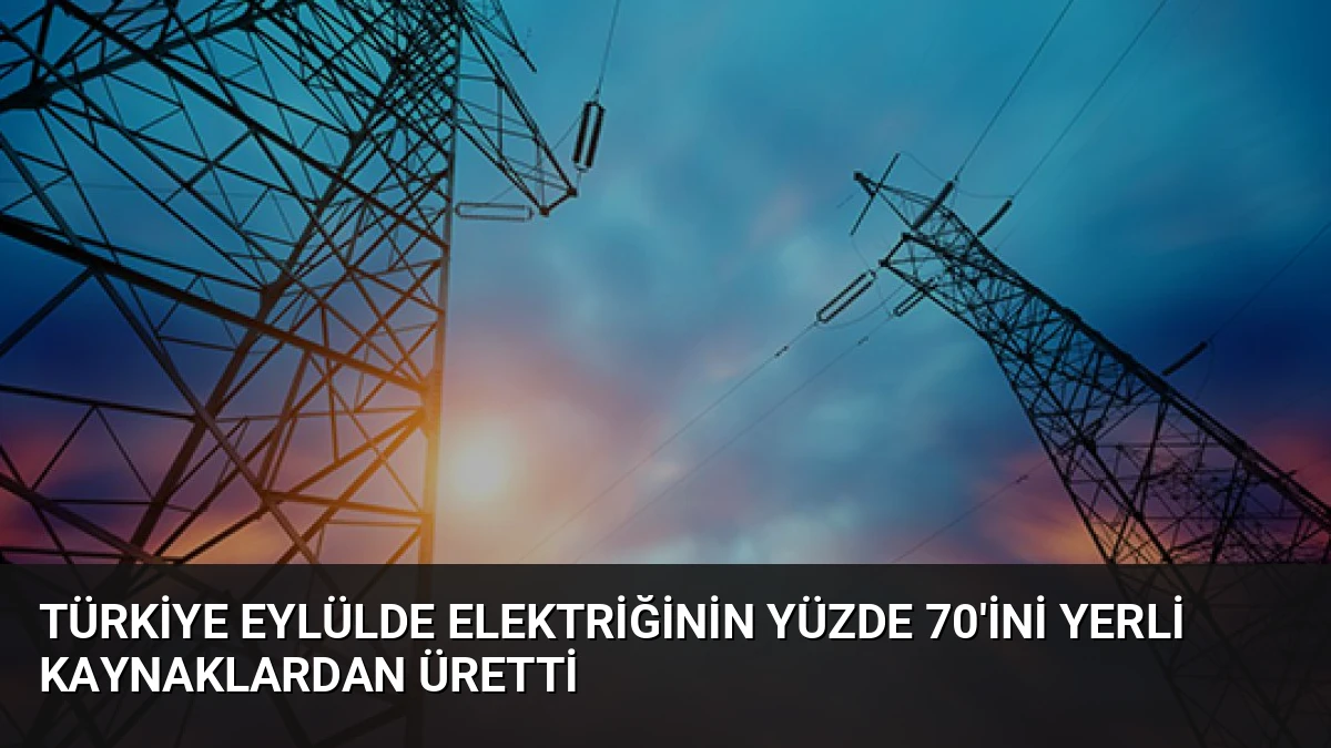 Türkiye Eylülde Elektriğinin Yüzde 70’ini Yerli Kaynaklardan Üretti